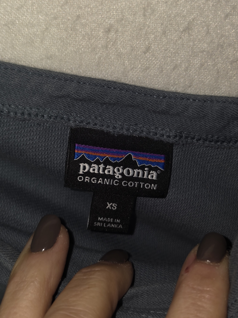 Patagonia Slate Blue V-Neck Short Sleeve Romper - Picture 3 of 3